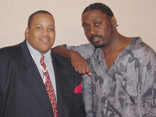 Colby posing with Big Daddy Kane, Norfolk 2000 TAG TEAM Convention