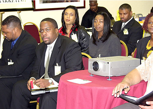 Audience listening, Los Angeles, California Black Business Seminar