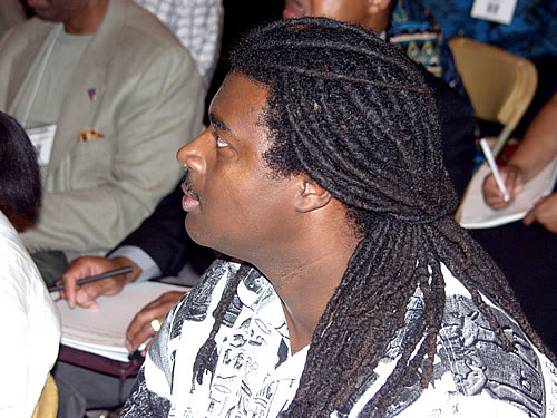 Brother enjoying seminar, New York City Black Business Seminar