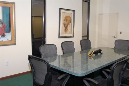 Conference Room table, TAG TEAM Marketing Atlanta Facility Grand Opening