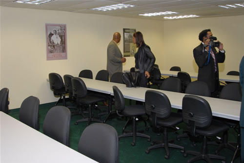 Guests entering Production Room, TAG TEAM Marketing Atlanta Facility Grand Opening