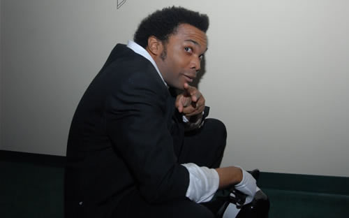 Erroll preparing to perform as Michael Jackson at the TAG Awards, 2007 TAG Awards Show