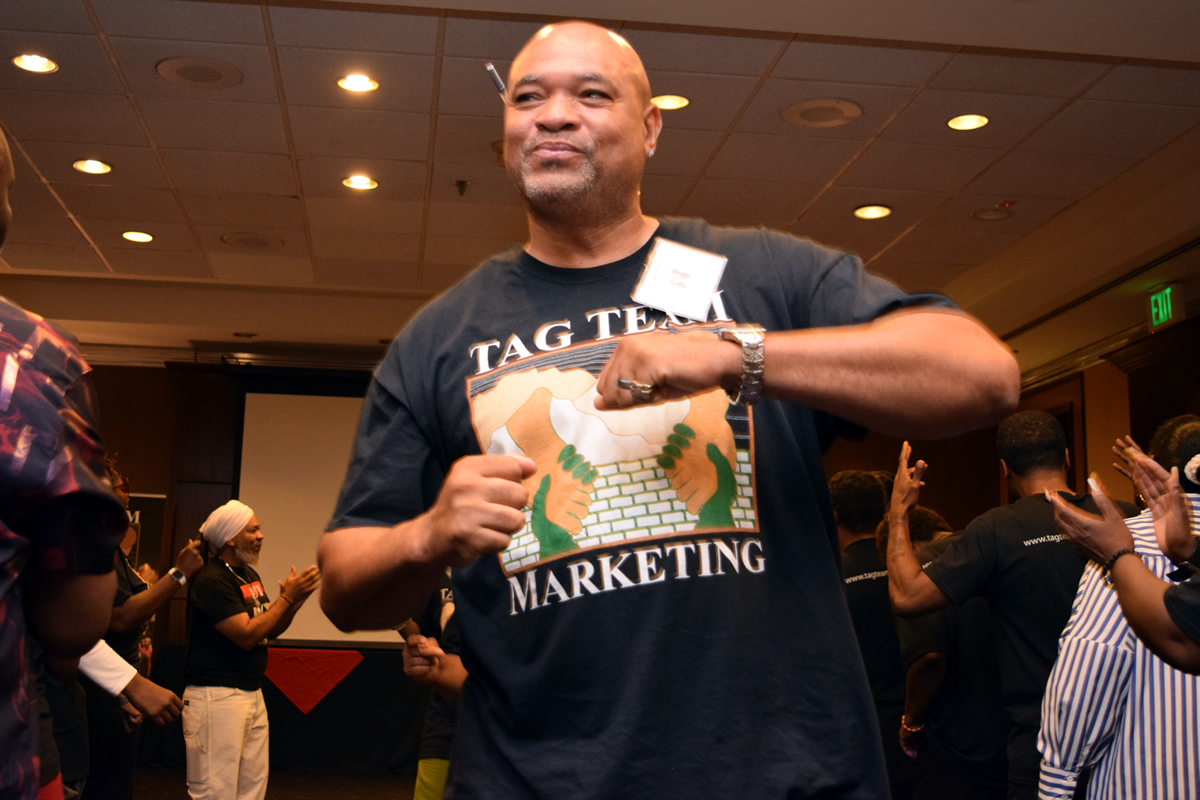 Bruce enjoying event, 2019 TAG TEAM Convention - Los Angeles, California