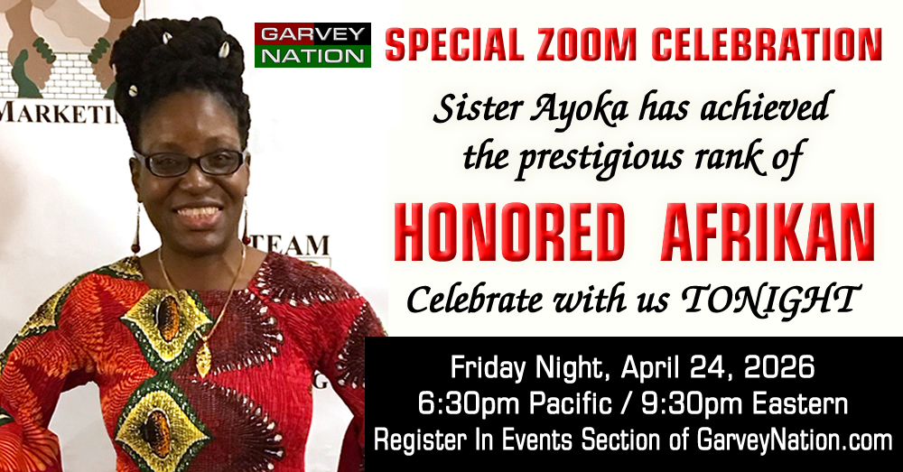 SPECIAL CALL: <strong>Sister Ayoka's HONORED AFRIKAN Celebration</strong>