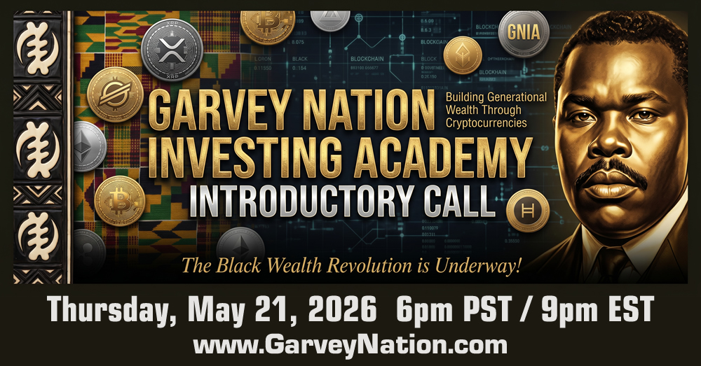 Garvey Nation Investing Academy Introductory Zoom Video Call
