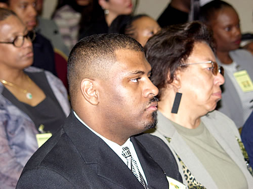 Brithers and sisters enjoying the seminar, Los Angeles, California Black Business Seminar