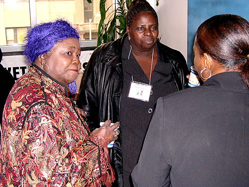 Guests networking before seminar begins, New York City Black Business Seminar
