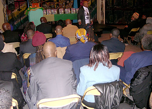 Delxino taking the stage, New York City Black Business Seminar