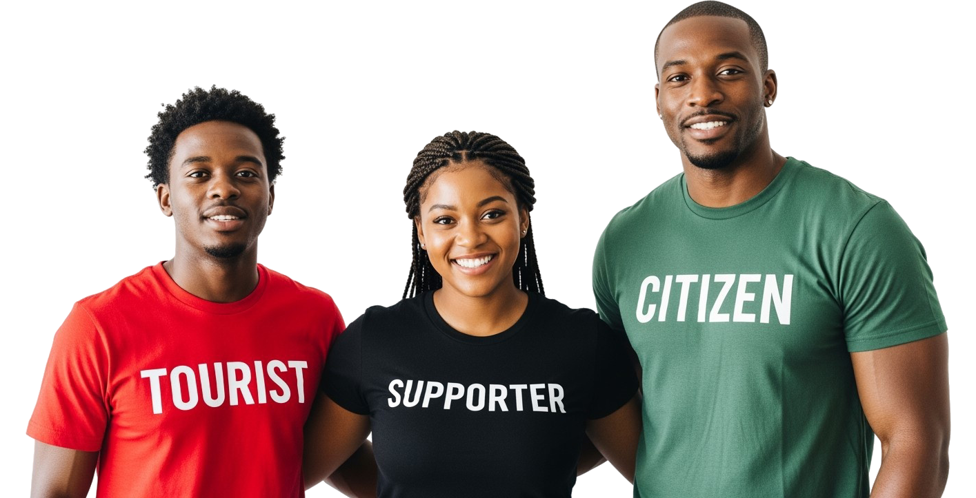 Tourist, Supporter, Citizen