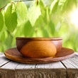 Decorative African Wood Bowl & Plate Set