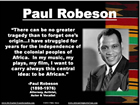 Paul Robeson Poster