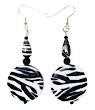 Designer Earrings - Black Fire