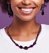 Inner Peace Necklace & Earrings (with Amethyst)