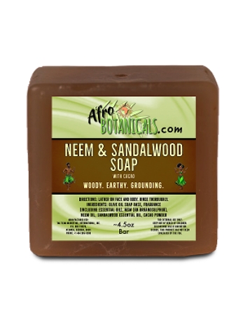 Afro Botanicals Neem & Sandalwood Soap