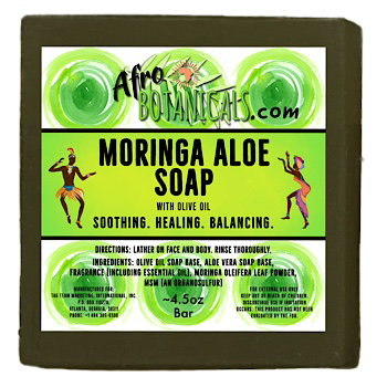 Afro Botanicals Moringa Aloe Soap