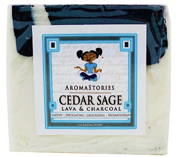 AromaStories Soap: Cedar Sage Lava & Charcoal