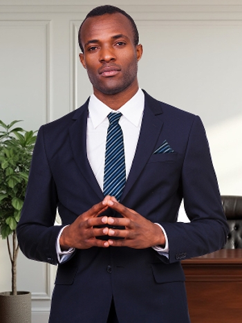 Designer Necktie & Handkerchief - Solid Sophistication