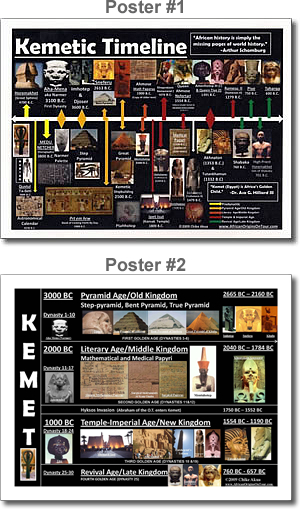 Kemetic Timeline Posters