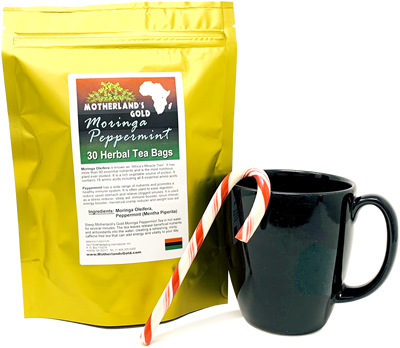 Motherland's Gold Moringa Peppermint Tea