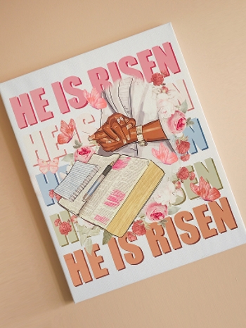 Black Excellence Canvas Art - He Is Risen