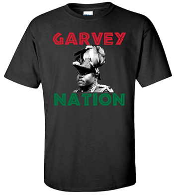 Garvey Nation 'Garvey Face RBG' Black T-Shirt