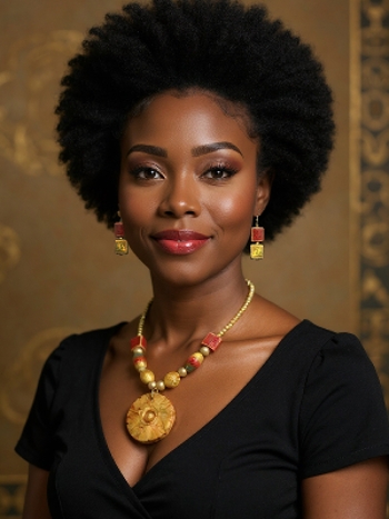 (CLOSEOUT) Egyptian Royalty 'Red' Necklace & Earrings (with Agate Stone)