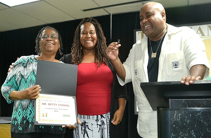 Dr Betty Receiving TAG Award Debbie Delxino Dr Betty Receiving TAG Award Debbie Delxino