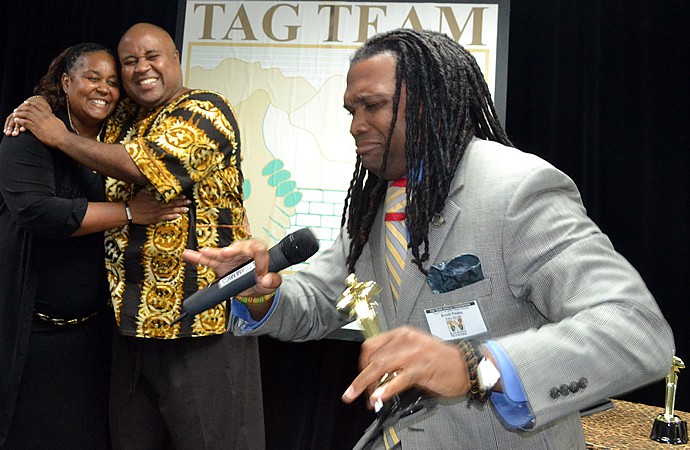 Erroll Dancing After Receiving TAG Award Erroll Dancing After Receiving TAG Award