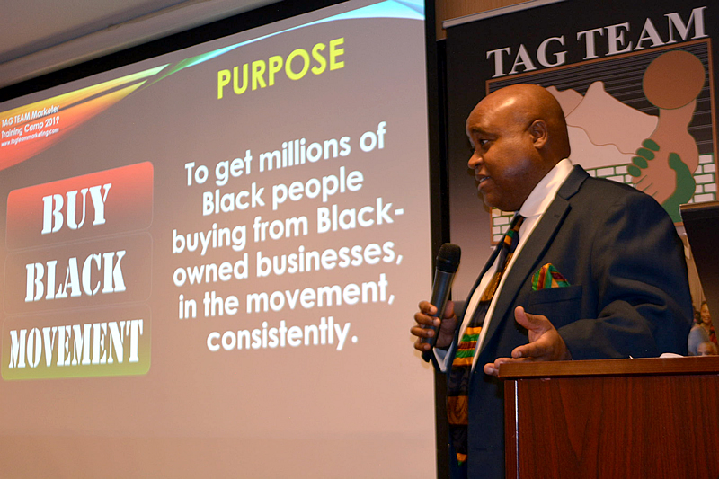 Delxino teaching PURPOSE of Buy Black Movement