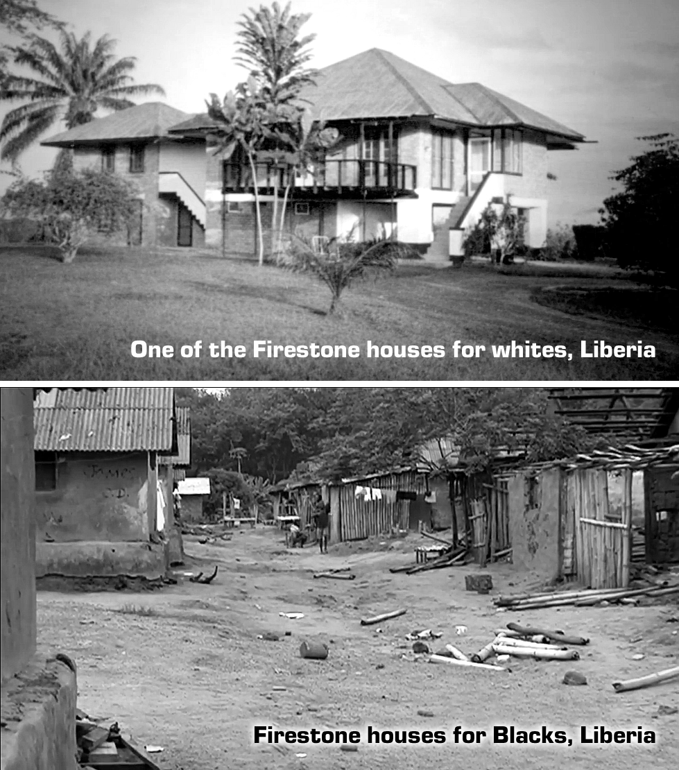 Homes for whites Blacks, Liberia