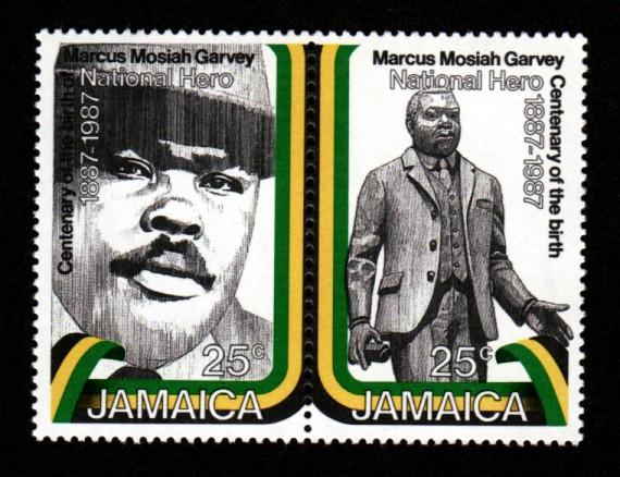 Marcus Garvey on Jamaican stamp