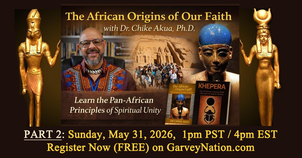 African Origins Of Our Faith - PART 2 - LIVE Presentation by Dr. Chike Akua