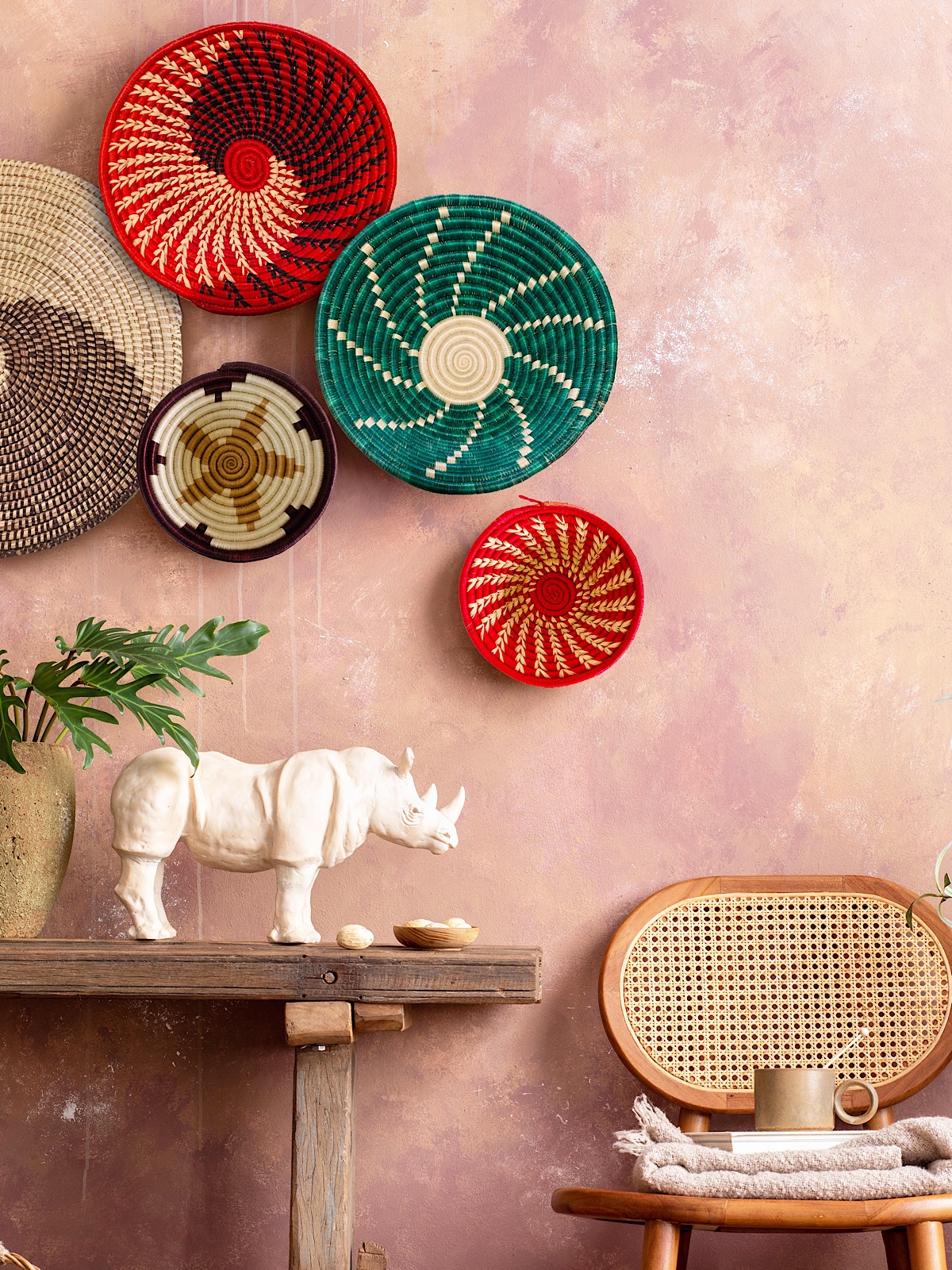 Basket wall decorations