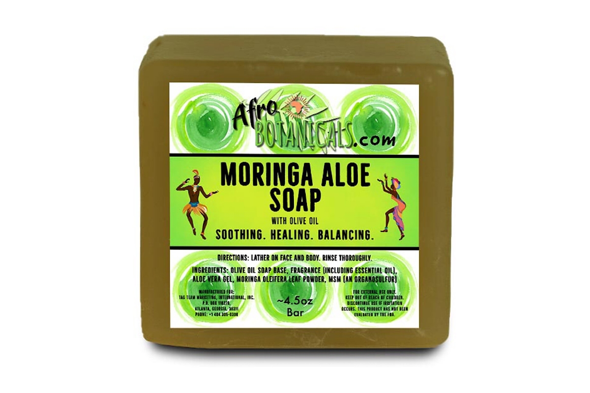 Afro Botanicals Moringa Aloe Soap
