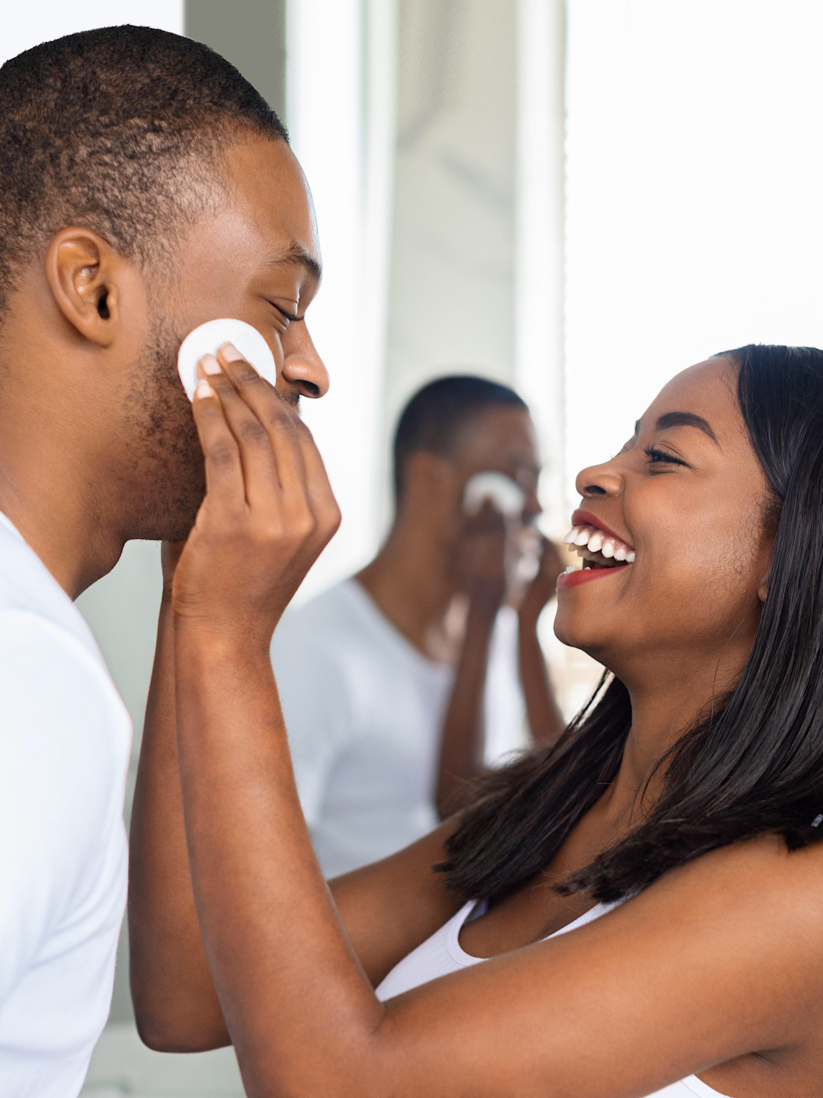 Sister Wiping Brother Skin