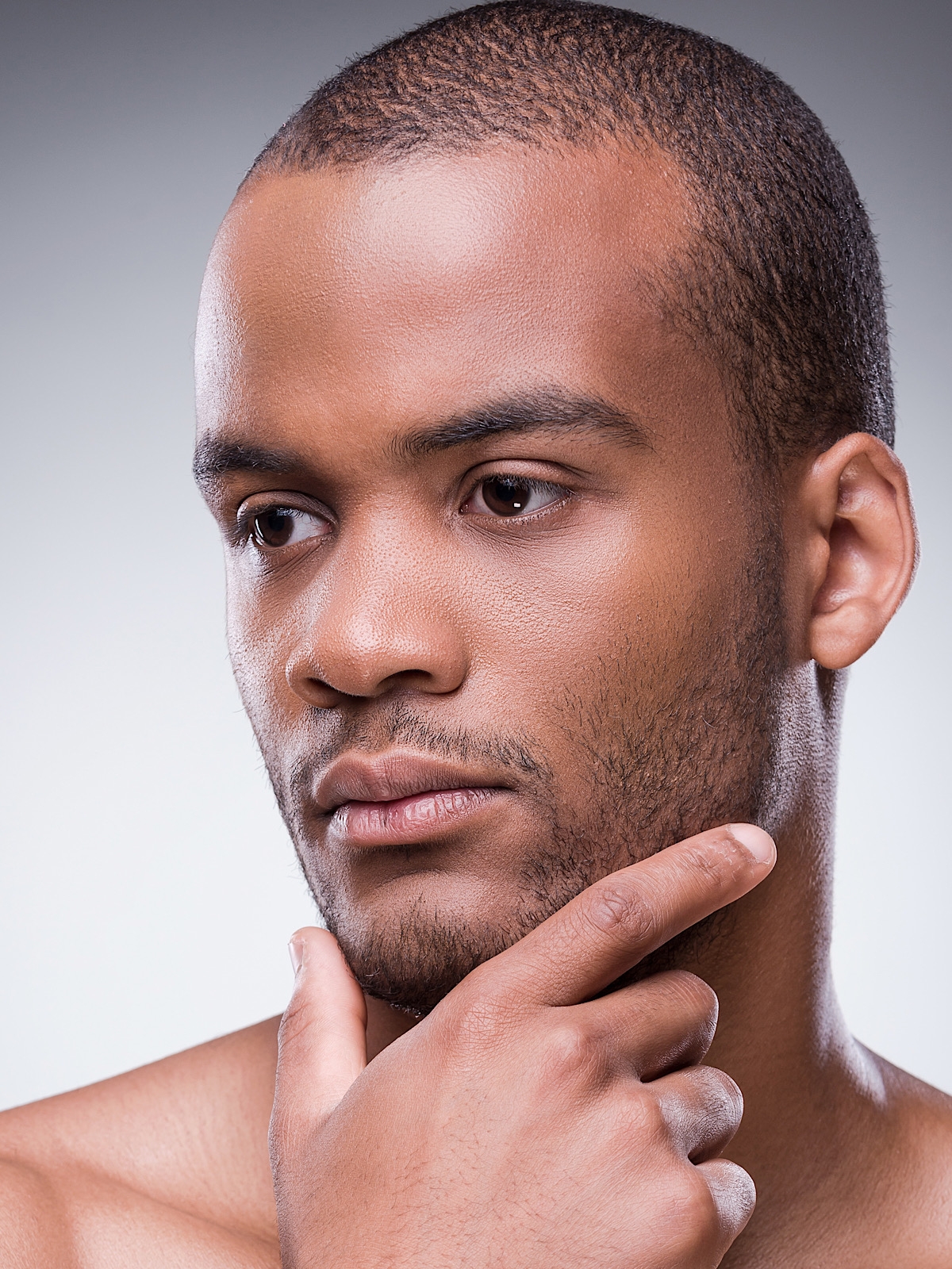 Man clear skin