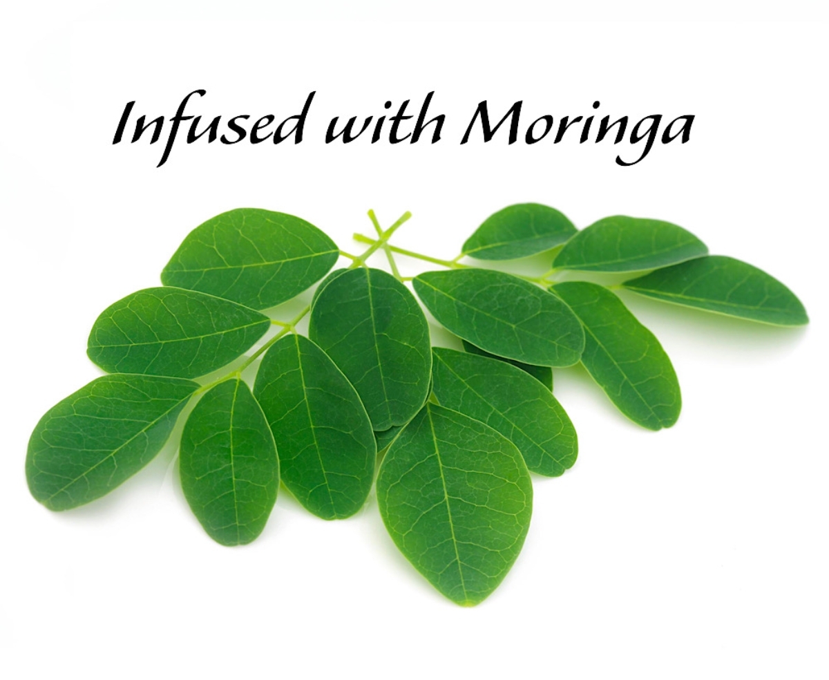Infused with moringa