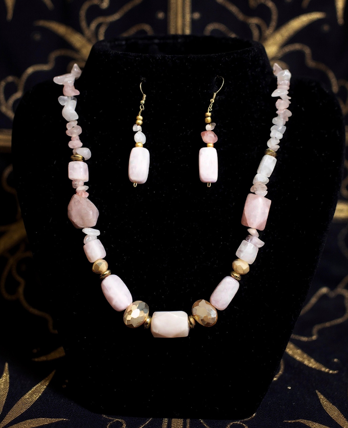 Necklace on background