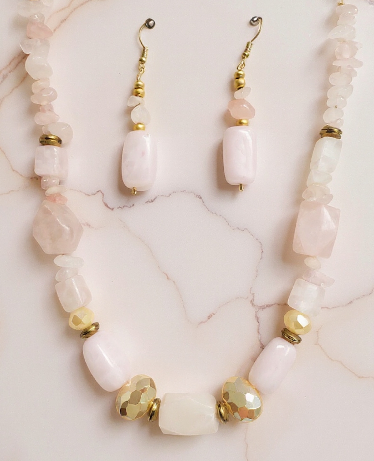 Necklace on marble