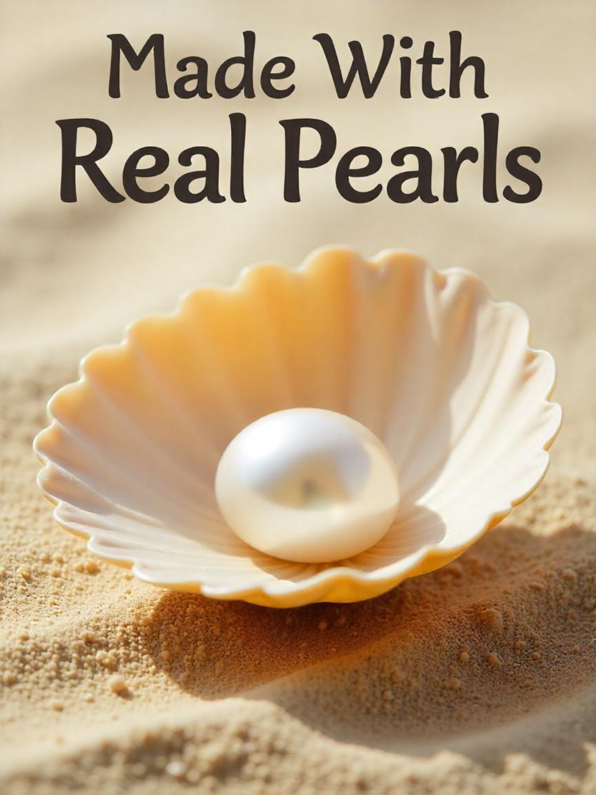 Made with real pearls