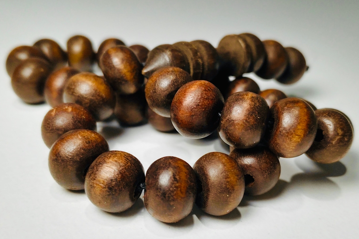Wood beads